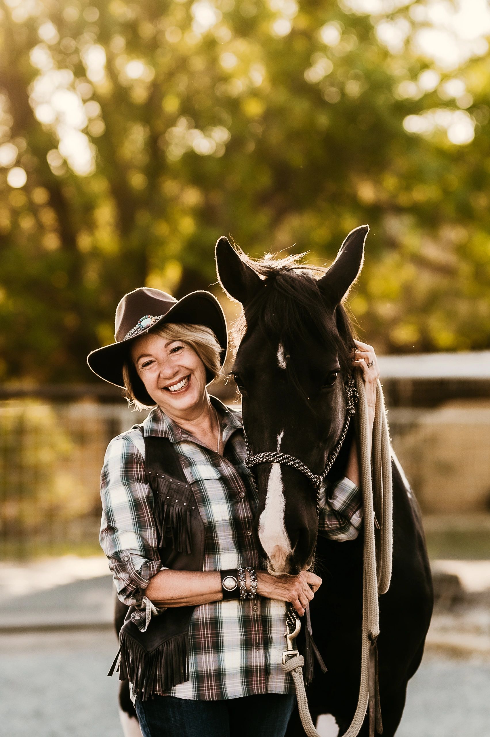 Dulce García-Morman with horse